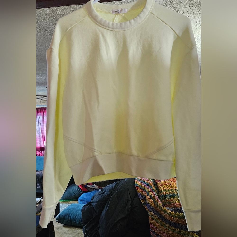 Rag & Bone Light Yellow Crewneck Top